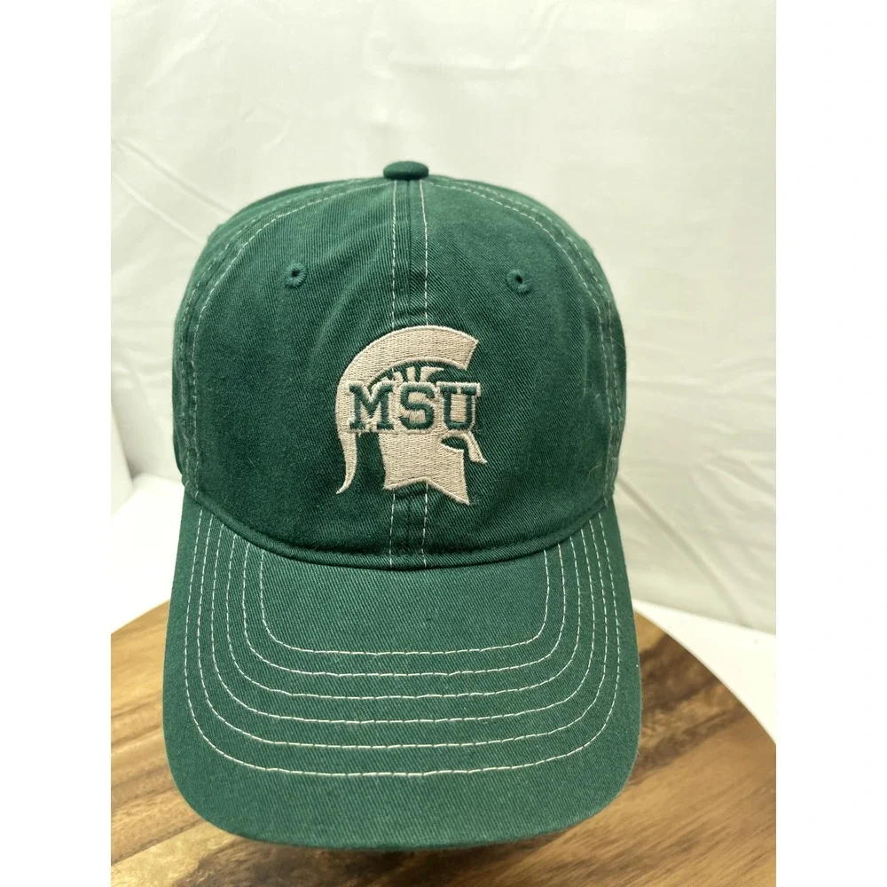 Michigan State Spartans Hat cap Men's Green One Size Fits‎ All Used
